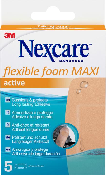Actual product image Nexcare Flexible Foam Maxi Active 50x101mm (5 x)