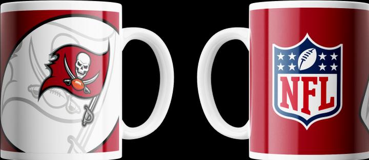 Actual product image Great Branding Tampa Bay Buccaneers Mug Shadow Logo & Shield 330ml (330 ml)