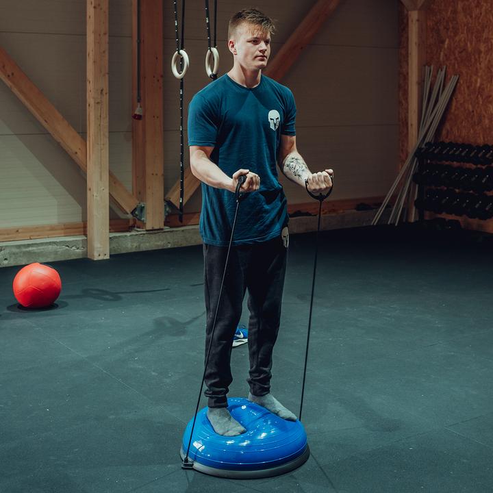 Produktbild Gladiatorfit Halb-Balanceball mit Gummibändern