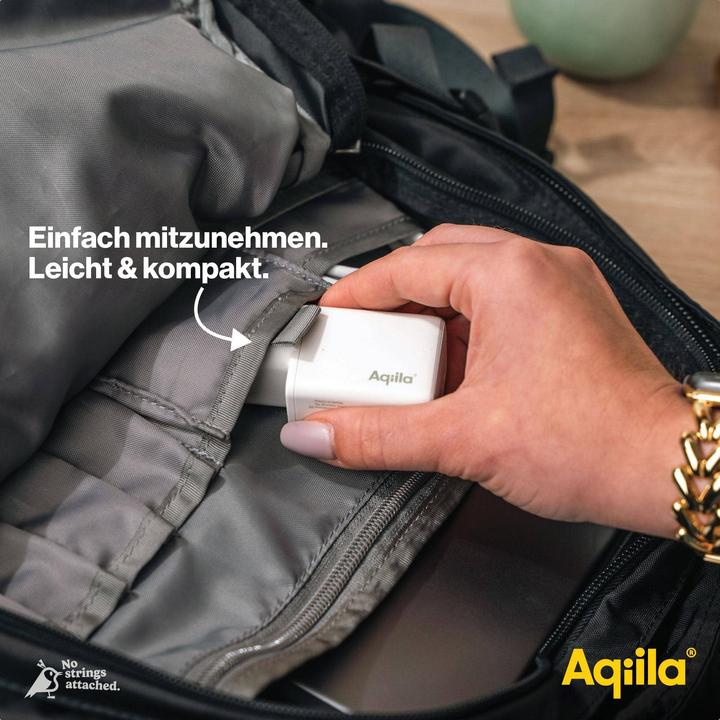 Image du produit Aqiila Chargebird W2 - Chargeur mural GaN, 45W PD - Blanc (45 W, 2 ports)