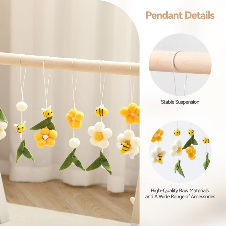 Produktbild Activity Board Baby Hölzerner Spielbogen, Baby Gym hölzernes Baby, Spielbogen Neugeborenes