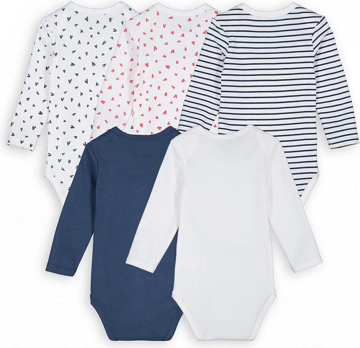 Immagine prodotto La Redoute Collections Confezione da 5 body a costine con maniche lunghe (92)