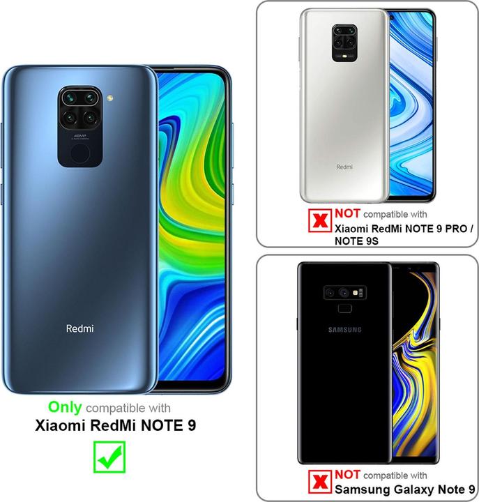 Produktbild Cadorabo Book Invisible Magnet Cover (Xiaomi Redmi Note 9)