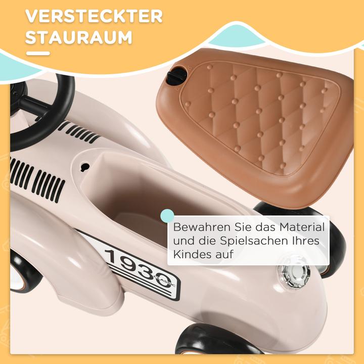 Actual product image Aiyaplay Slide car with storage space under the seat