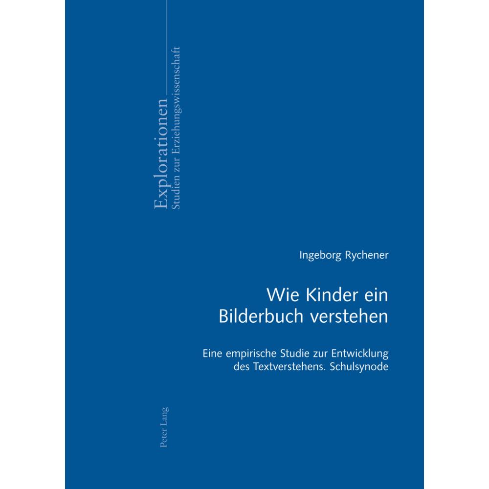 Wie Kinder ein Bilderbuch verstehen, Fachbücher von Inge Rychener