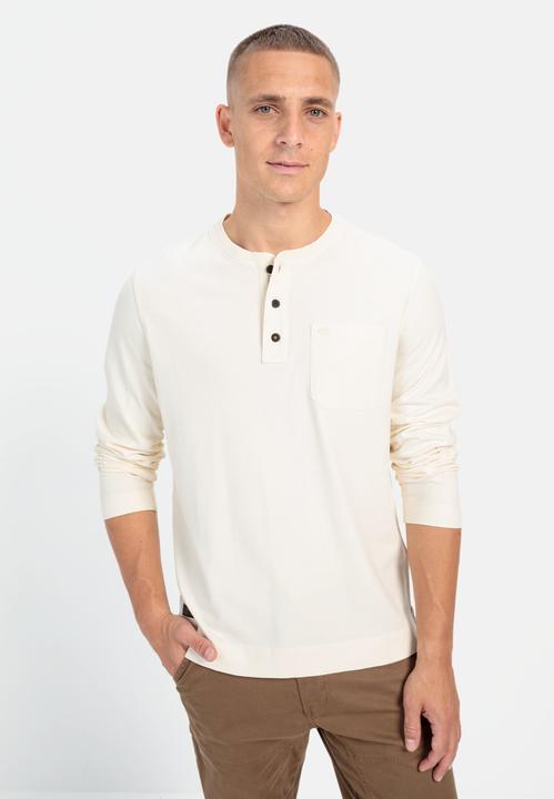 Actual product image Camel Active Long sleeve henley made from organic cotton (XL)