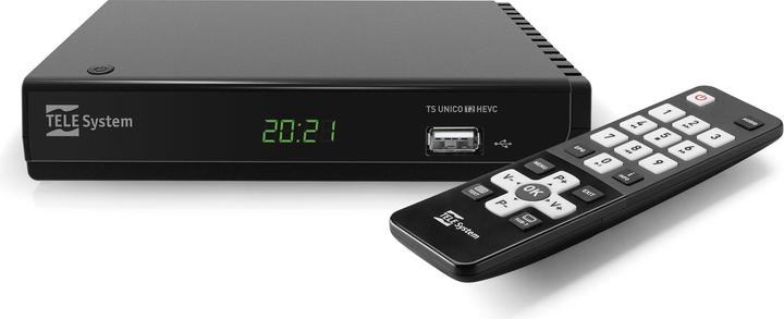 Telesystem TELE System UNICO T2HEVC/01 Terrestrial Full HD Black (DVB-T, DVB-T2)