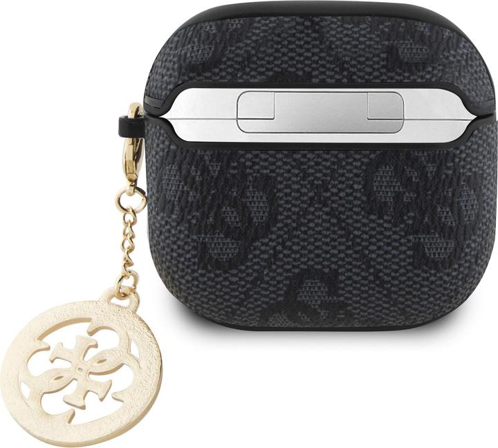 Produktbild Guess 4G Strass Charm Case for AirPods 4 - Black (Kopfhörer Hülle)