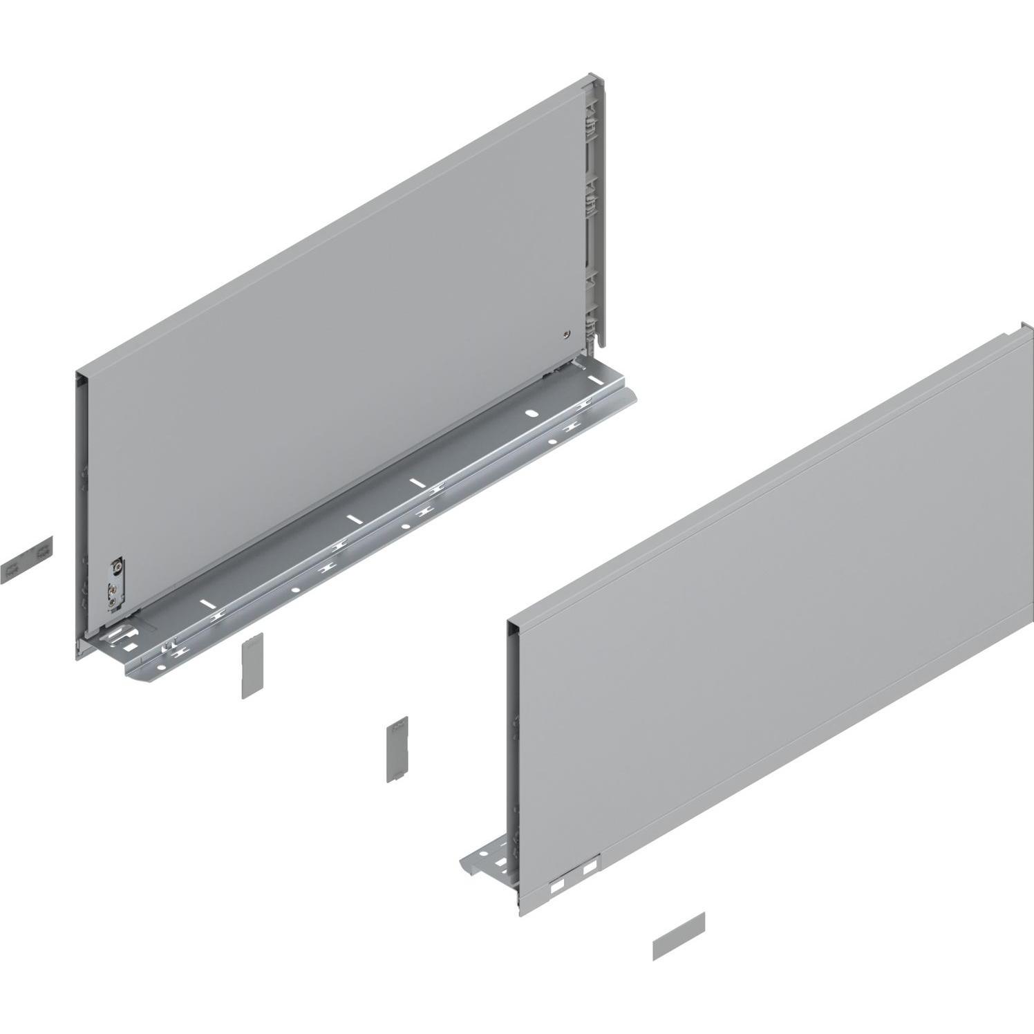Blum, Schubladenauszüge, LEGRABOX pure SET Höhe F, BLUMOTION S, 70Kg, NL 600, Carbonschwarz
