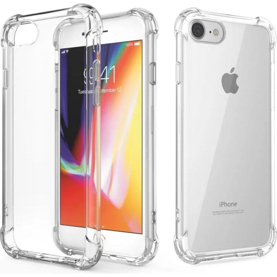 Screenguard Apple iPhone 8 Hülle Crystal Soft Airbag Bumper (Apple iPhone 8), Smartphone Hülle, Transparent