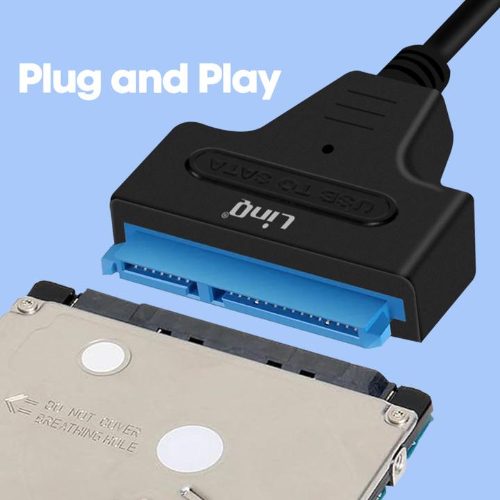 Actual product image LinQ TPC595, USB > SATA / SSD 2.5" adapter cable