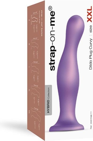 Produktbild Strap-on-me Dildo Plug Curvy Metallic (XXL)