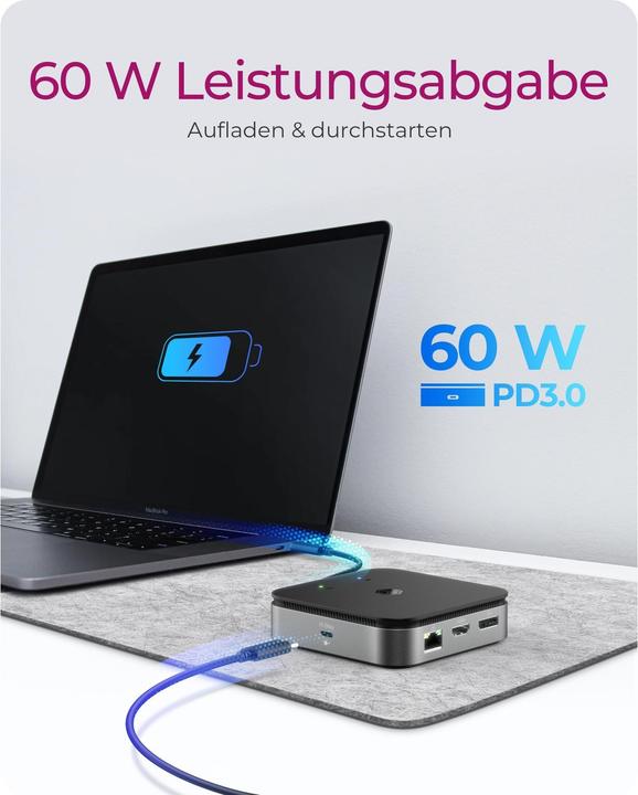 Produktbild Icy Box IB-DK408-C41 (USB-C, 7 Ports)