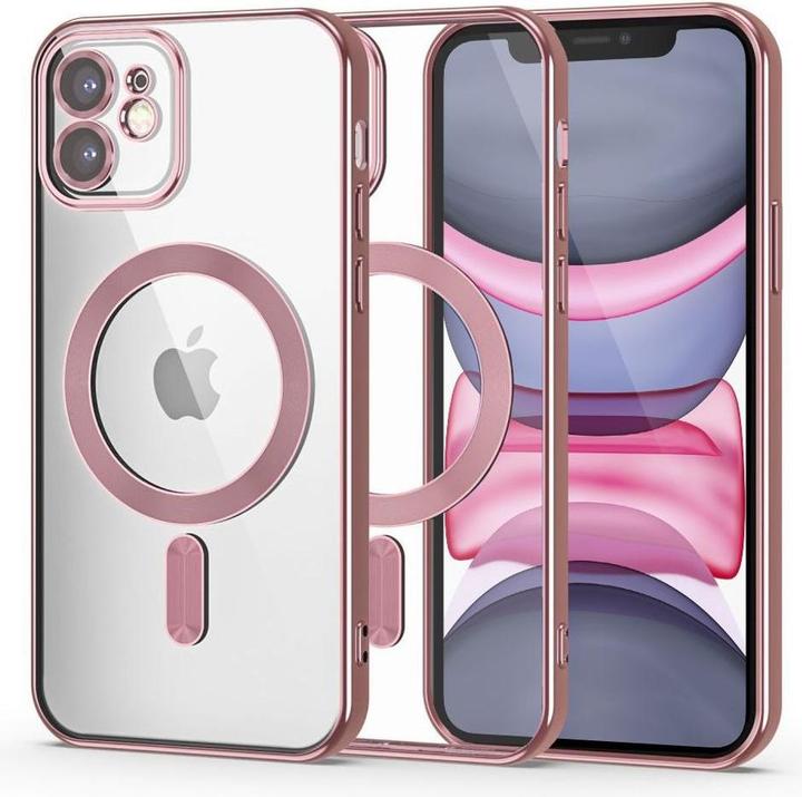 Produktbild Tech-Protect MagShine Line MagSafe case for iPhone 11 - pink (Apple iPhone 11)