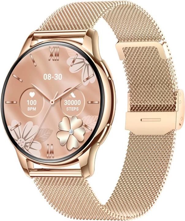 Actual product image Burga Veltori VT300-1 Damen-Smartwatch mit goldenem Armband