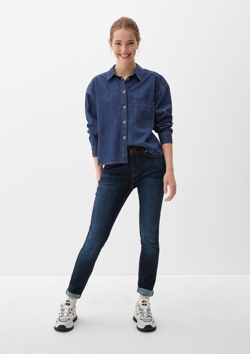 Image du produit s.Oliver Bluse Jeansbluse mit Brusttasche (40)