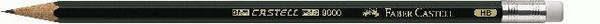 Image du produit Faber-Castell Crayon CASTELL 9000 avec gomme (1 mm, HB, 1x)