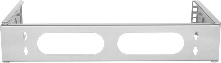 Actual product image LogiLink W02B40G 48.30cm (19") wall bracket 2 U, light grey