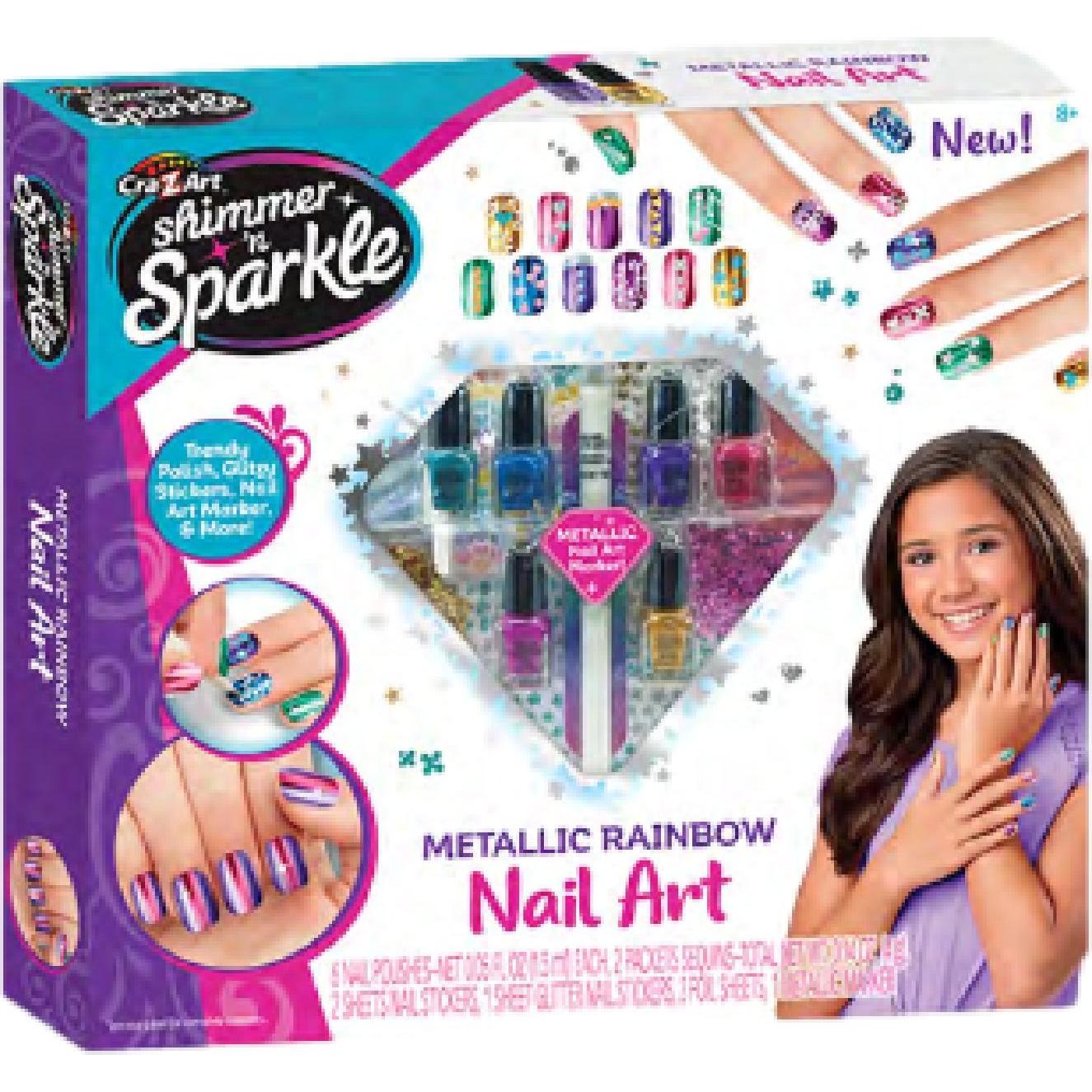 Thumbnail - Jazwares Shimmer 'n Sparkle Metallic Rainbow Nail Art
