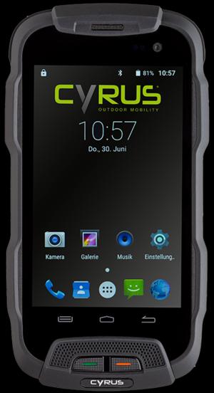 Actual product image Cyrus CS 23 - Xtreme (16 GB, Black, 4", Hybrid Dual SIM, 8 Mpx, 4G)