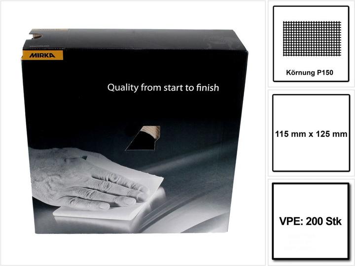 Actual product image Mirka Goldflex Soft 115x125mm P150 200pcs ( 2912707015 ) hand pad roll perforated (P150)