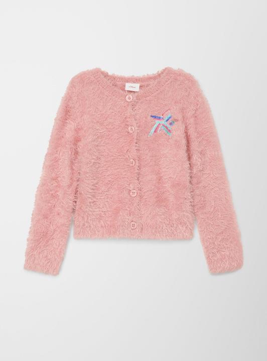 Produktbild s.Oliver Strickjacke Strickjacke mit Paillettendetail (92)