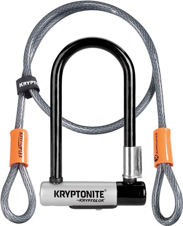 Produktbild Kryptonite KryptoLok Mini-7 Fahrradschloss + Kryptoflex (120 cm)