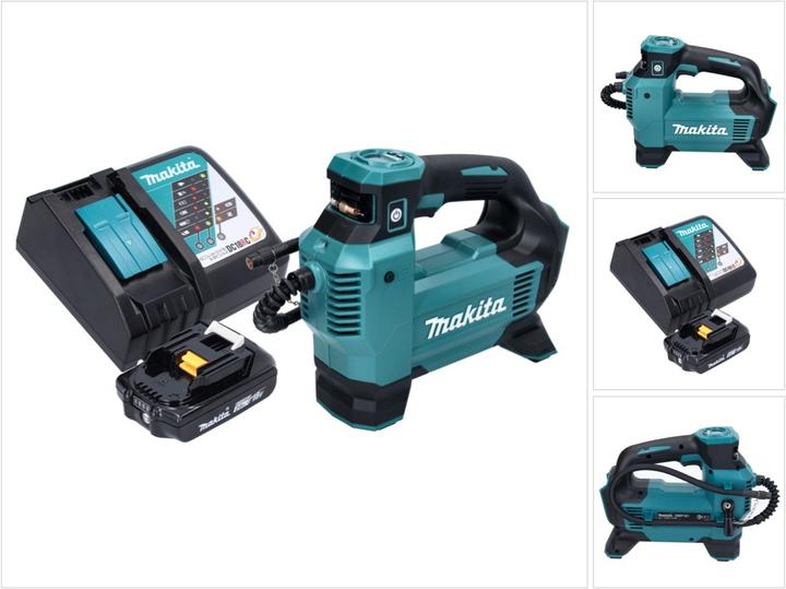 Produktbild Makita DMP 181 RA1 Akku Kompressor 18 V 11,1 bar + 1x Akku 2,0 Ah + Ladegerät (11.10 Bar)