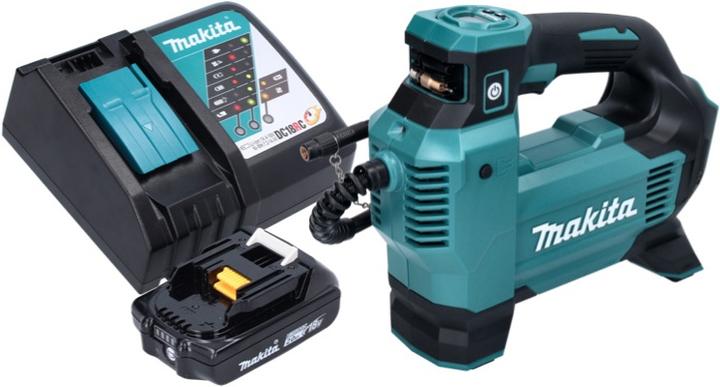Produktbild Makita DMP 181 RA1 Akku Kompressor 18 V 11,1 bar + 1x Akku 2,0 Ah + Ladegerät (11.10 Bar)
