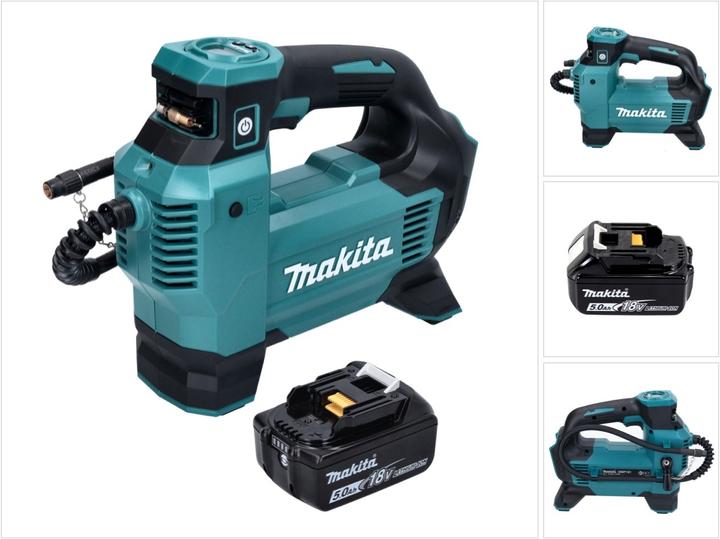 Makita DMP 181 T1 Battery compressor 18 V 11.1 bar + 1x battery 5.0 Ah - without charger (11.10 bar)