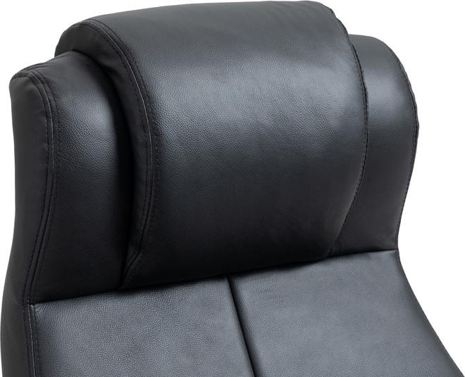Actual product image CLP Office chair Salford real leather, black
