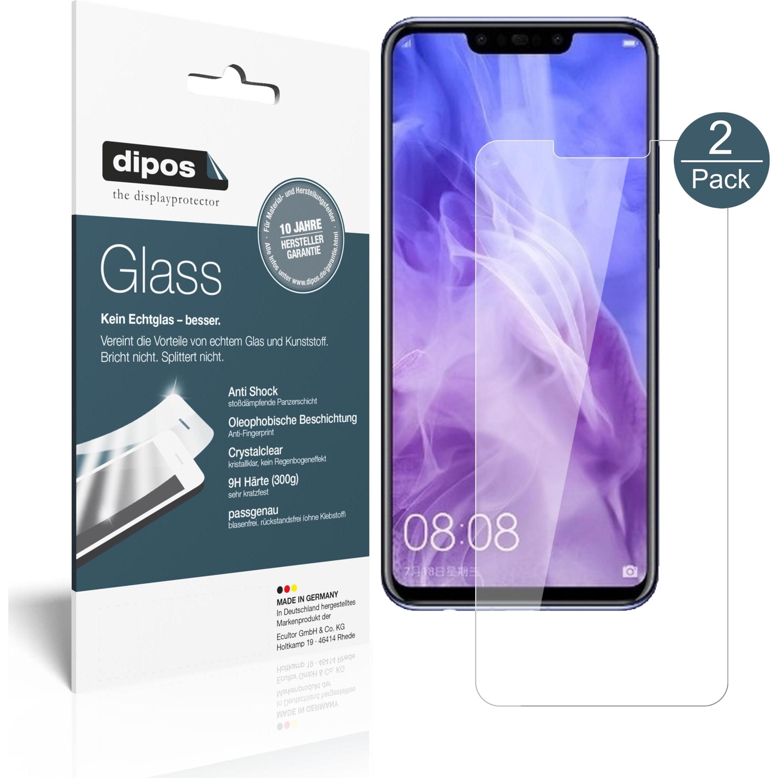 Dipos Displayschutz Anti-Shock (1 Stück, Huawei Nova 3), Smartphone Schutzfolie, Transparent