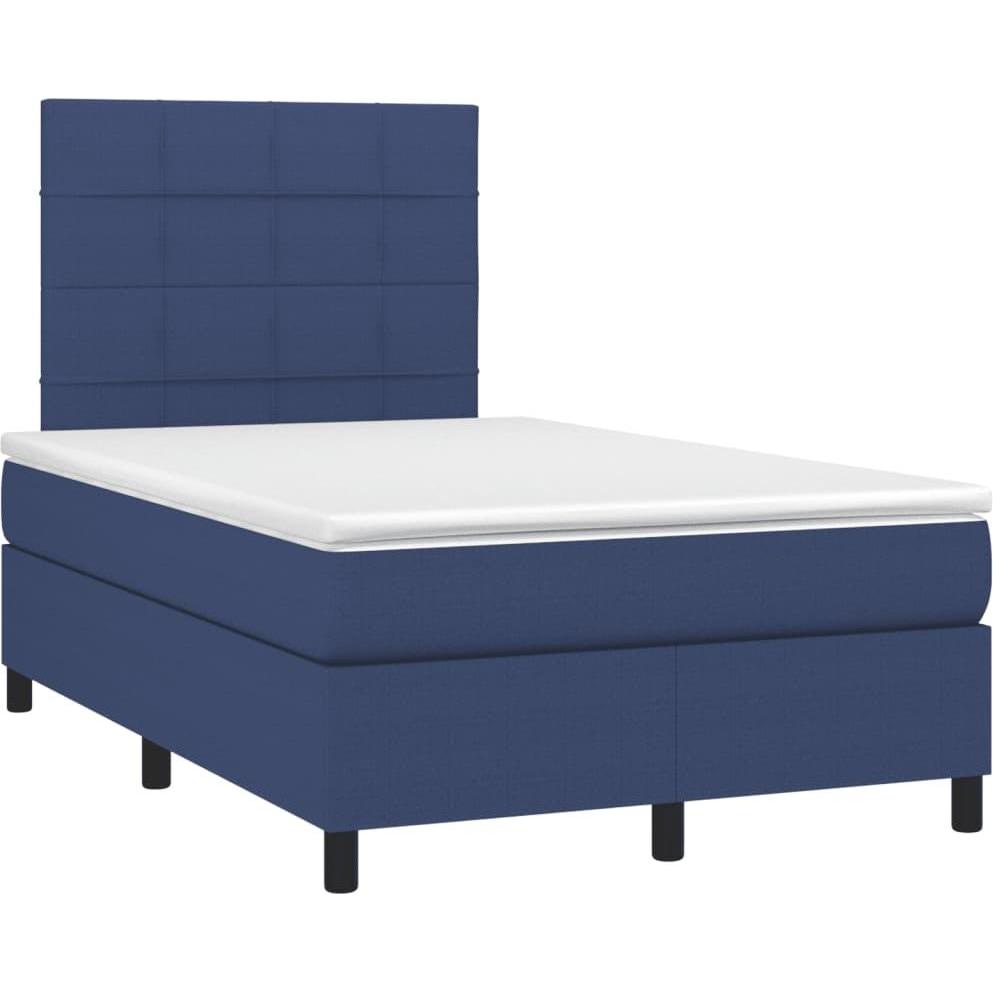 VidaXL, Bett, Bo x springbett mit Matratze & LED 120 x 190 cm Stoff (120 x 190 cm)