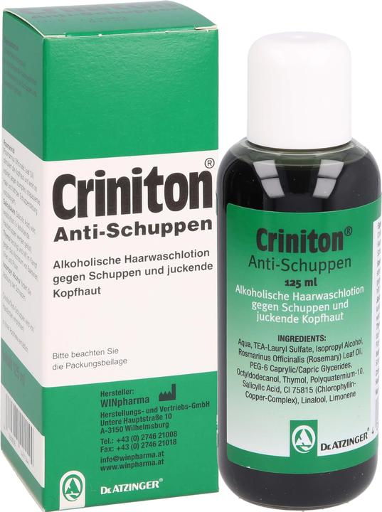 Image du produit Kanzlsperger Criniton Lotion capillaire antipelliculaire, 125 ml de solution (125 ml)