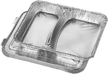 Actual product image Papstar 14506 disposable tray aluminum (50 x)