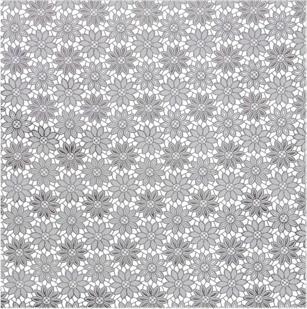 Actual product image Via Chasse Silver Tablecloth with White Lace