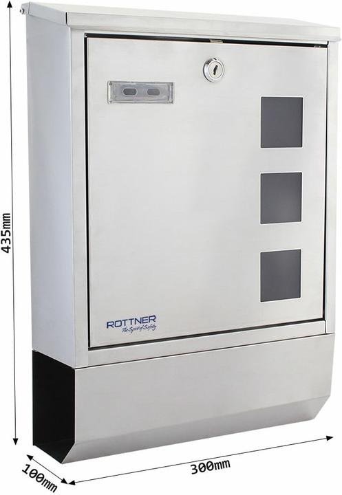 Rottner Briefkasten Corto Inox