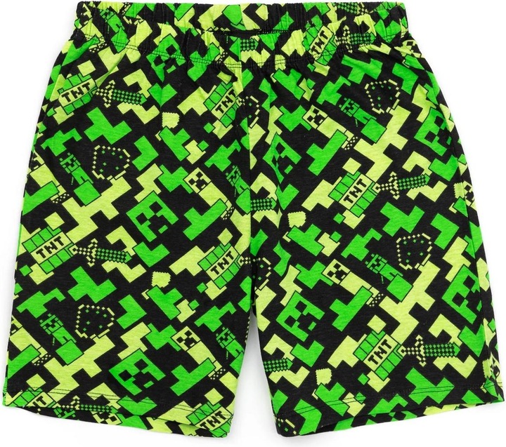 Actual product image Minecraft Childrens/Kids Creeper Short Pyjama Set (128)