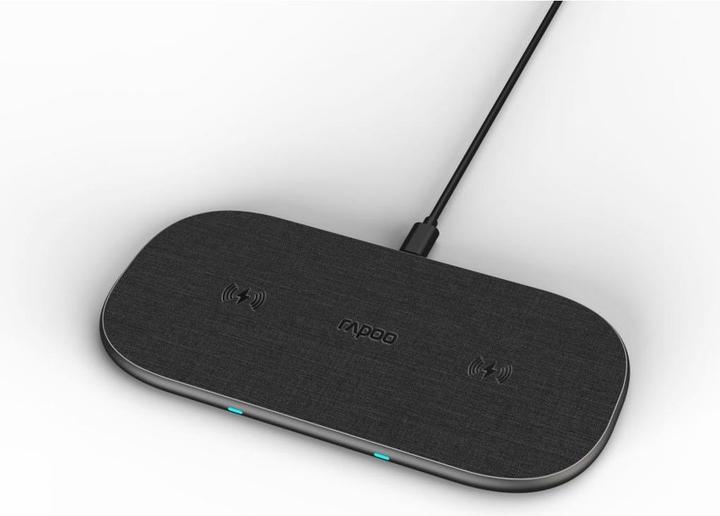 Actual product image Rapoo QI Dual Wireless Charging Pad XC260, 20W, Grey (10 W)
