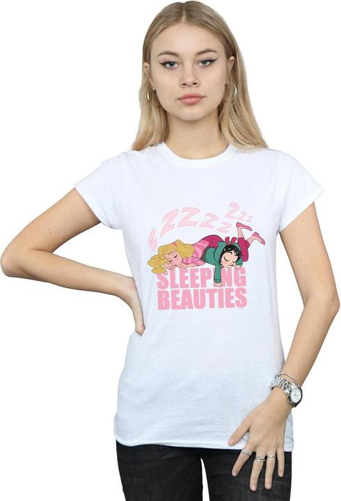 Actual product image Disney Womens/Ladies Wreck It Ralph Aurora And Vanellope Cotton T-Shirt (L)