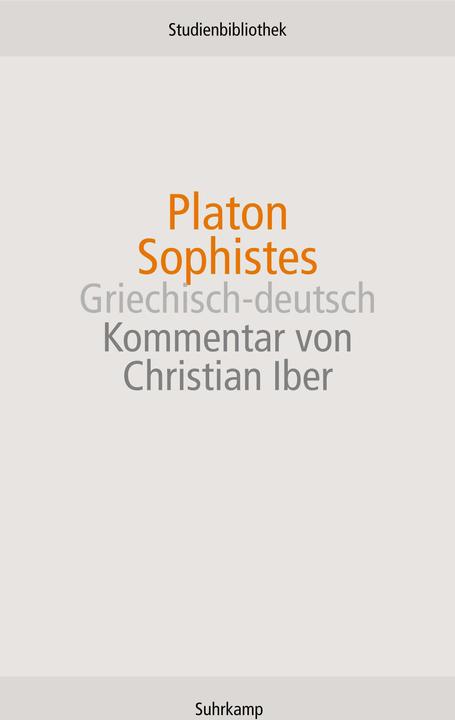 Produktbild Sophistes (Deutsch, Platon, 2007)