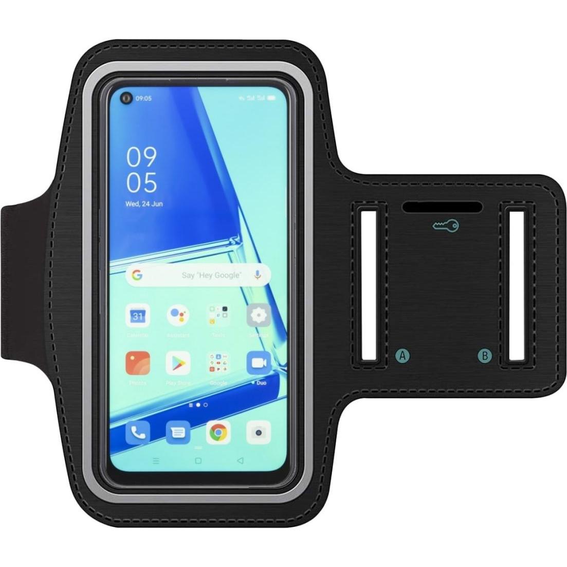 SmartFitness Oppo A52 / A72 Handy Sport Armband, Smartphone Sportarmband, Schwarz