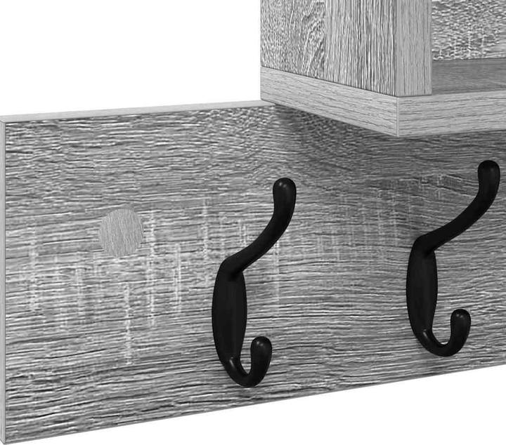 Actual product image vidaXL Wall-mounted clothes rack