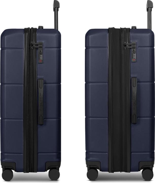 Actual product image Police 4 Rollen Trolley 74 cm mit Dehnfalte (96 l)