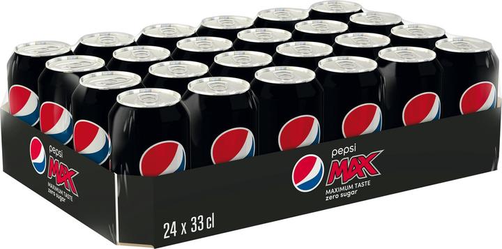 Actual product image Pepsi Max can (24 x 33 cl)