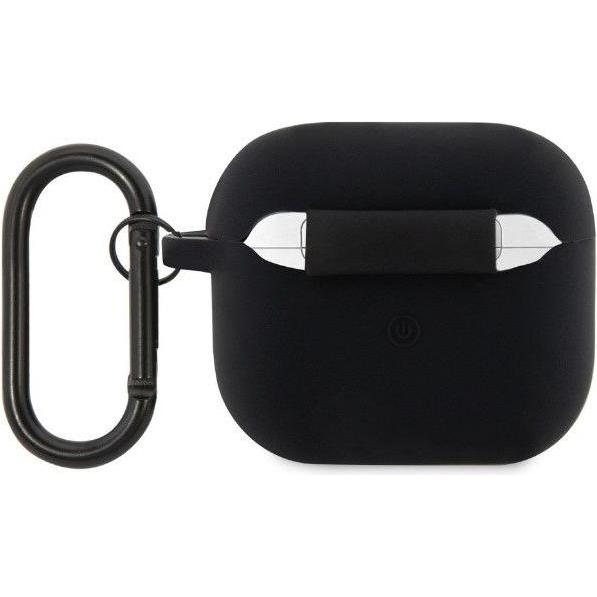 Lacoste AirPods 3 Liquid Silicone Croc Logo Case (Kopfhörer Hülle), Kopfhörertasche + Schutzhülle, Schwarz