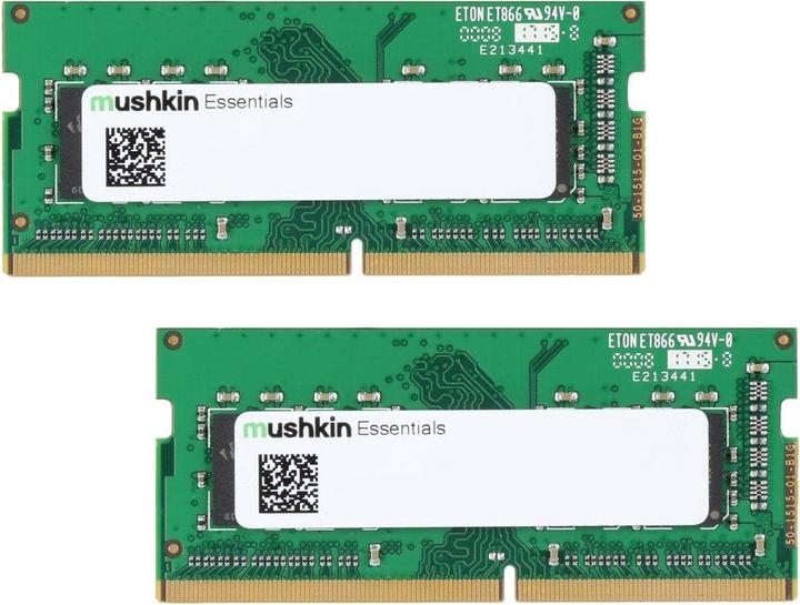 Produktbild Mushkin SORAM D4 2933 32GB C21 Essentials K2 (2 x 16GB, 2933 MHz, DDR4-RAM, SO-DIMM)