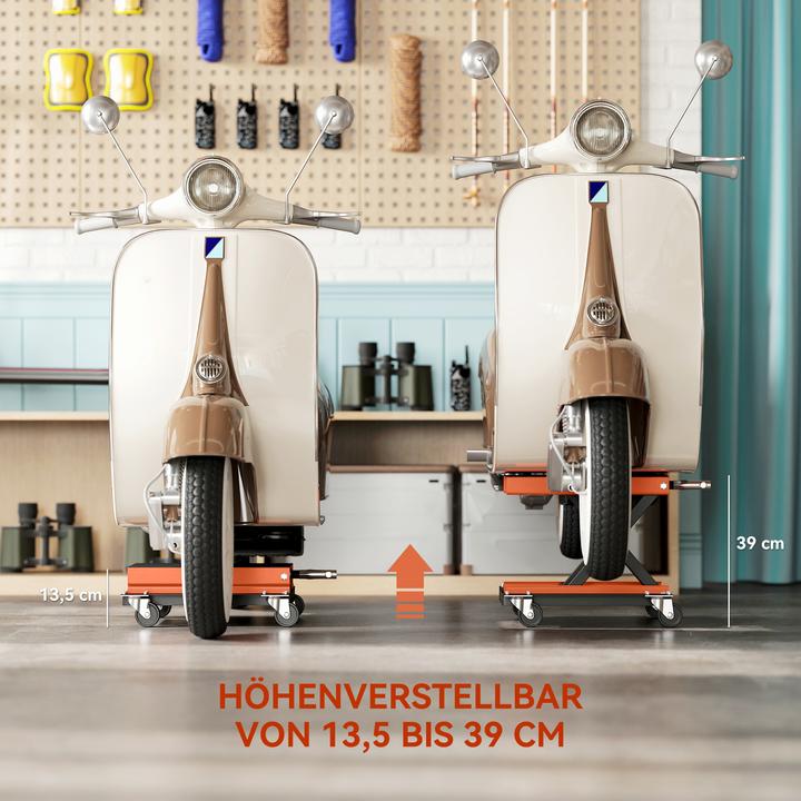 Produktbild Homcom Motorradheber Stahl, Gummi Orange