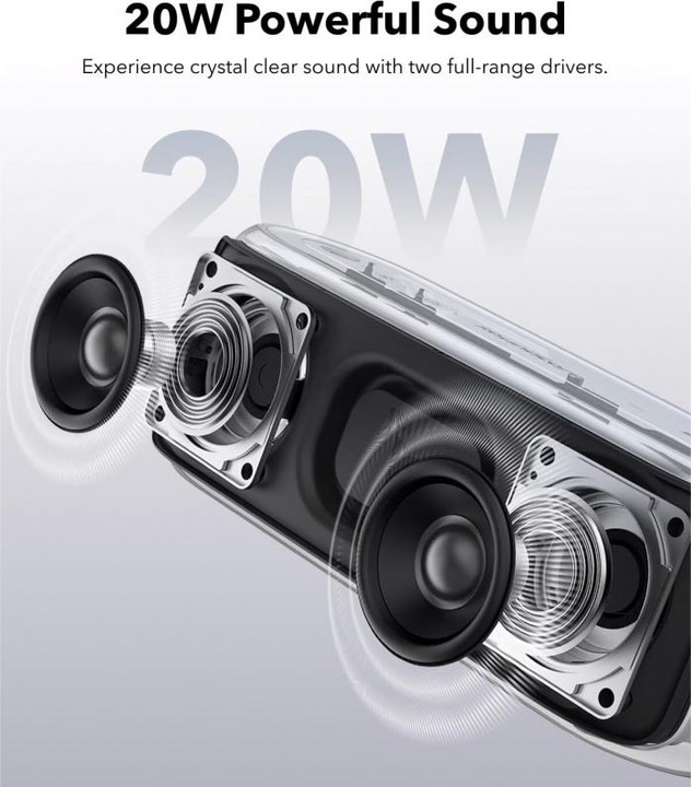 Actual product image soundcore Anker - Wireless Speaker Select 2S (A3171011) - True Wireless Stereo, 20W, IPX7 - Black (16 h)