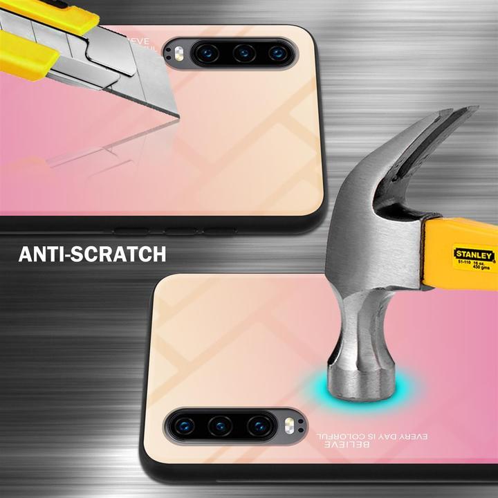 Produktbild Cadorabo TPU 2 Farben Glas Cover (Huawei P30)